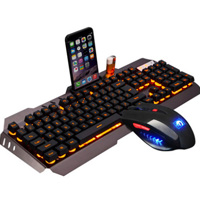 机械手感键盘鼠标套装背光有线键鼠游戏电竞网吧lol